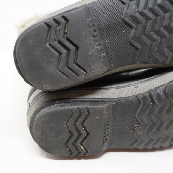 Sorel Girls Joan Of Artic Snow Boots Gray Color Block Waterproof Faux Fur 5 - Picture 9 of 10